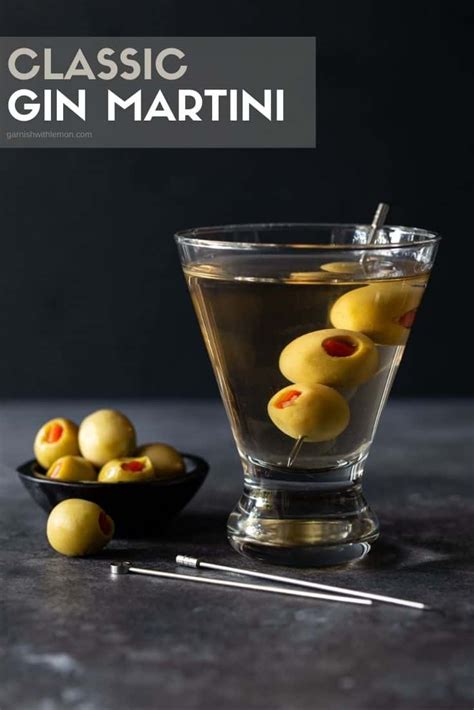 Gin Martini Recipe (Make classic cocktails at home!) - Garnish with Lemon