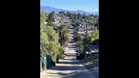 The Steepest Street In Los Angeles Eldred Street Youtube