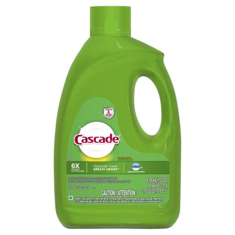 Regular dish soap that is used for handwashing is made up differently, with different ingredients. Shop Cascade 155-fl oz Lemon Dishwasher Detergent at Lowes.com