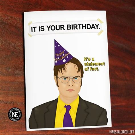 Words alone are not enough to express how happy i am you are celebrating another year of your life! It Is Your Birthday - Funny Birthday Card - TV Show Themed ...