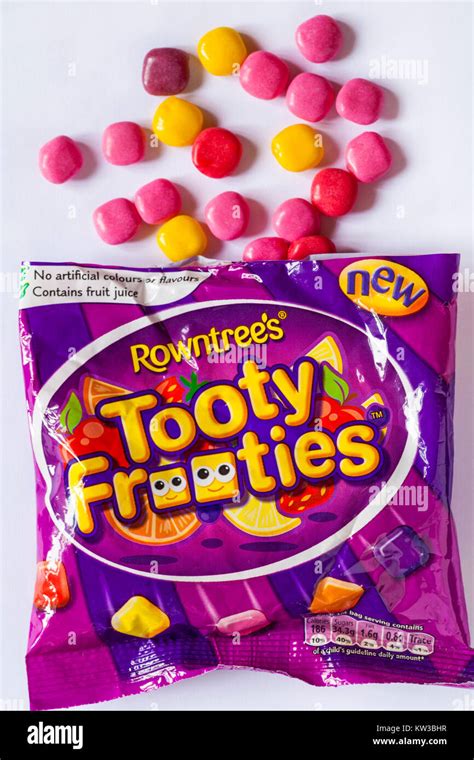 Packet Of Rowntrees Tooty Frooties Sweets Candies Opened With Contents