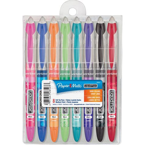 Paper Mate, PAP28503, Liquid Flair Marker Pens, 8 / Pack - Walmart.com