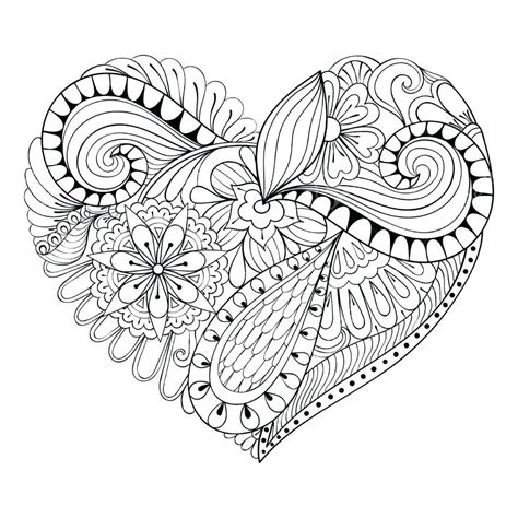 Heart Coloring Pages For Adults At GetColorings Free Printable
