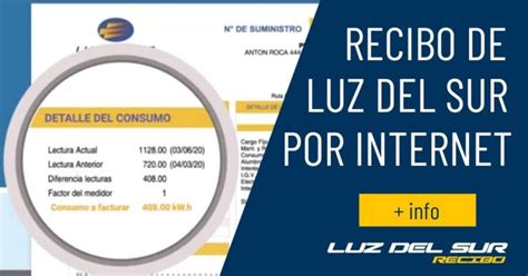 Luz Del Sur Información Completa De Tu Recibo En 2022