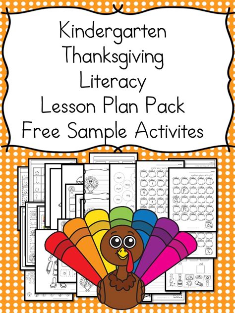 Thanksgiving Lesson Plans For Kindergarten Books Activities And More