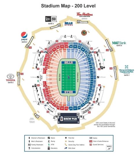 Buffalo Bills Seating Chart With Rows And Seat Numbers