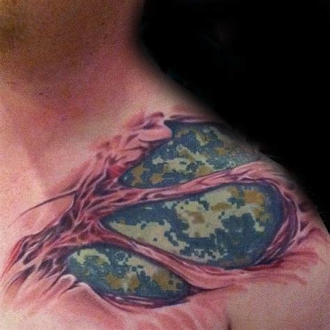 We use a hand tool to inject pigment into your skin, similar to a traditional tattoo. 40 Camo Tattoo Designs For Men - Cool Camouflage Ideas