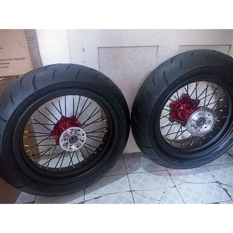 Jual Sepaket Velg Supermoto Super Moto Klx D Tracker Crf Crf