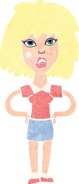 Cartoon Tough Woman Stock Illustration Download Image Now Istock