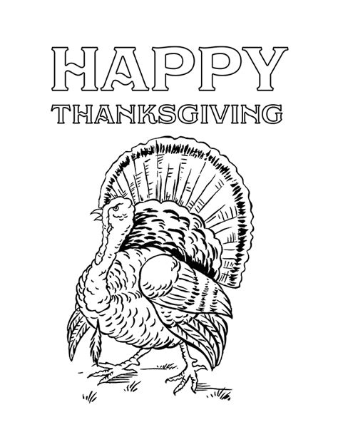 Coloring Pages For Thanksgiving And Turkeys
