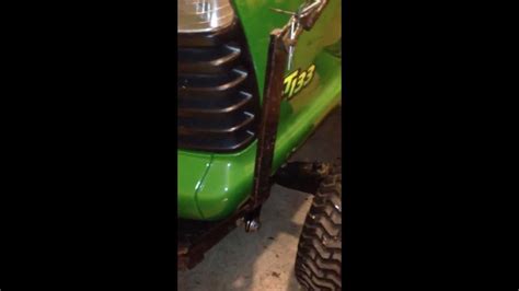 Attaching Snow Blade To A John Deere Lt133 Youtube