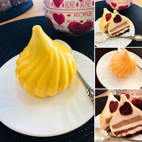 The taste is yummy, better than other ready made mousse. White chocolate mousse, milk chocolate mousse, cherry ...
