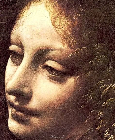 Leonardo Da Vinci The Angel In Virgin Of The Rocks Master Oil