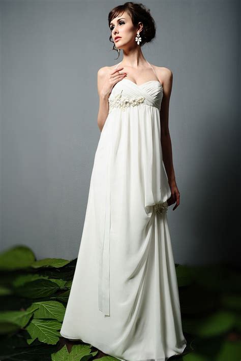 Unsere mission ist es dir während der hochzeitsvorbereitung zur seite zu. Günstig A-Linie ivory Empire Chiffon Brautkleider mit ...