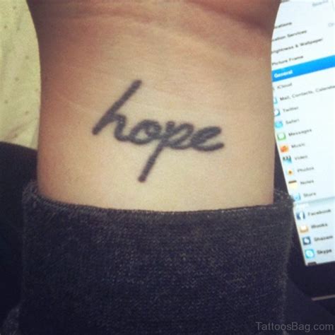 52 Excellent Hope Tattoos On Wrist Tattoo Designs