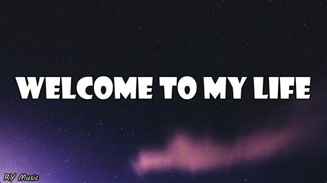 Simple Plan Welcome To My Life Lyrics Youtube