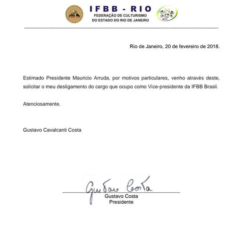 Carta SolicitaÃ§Ã£o De Desligamento Da Empresa  w Carta De