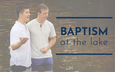 Baptism At The Lake First Baptist Church Greensboro
