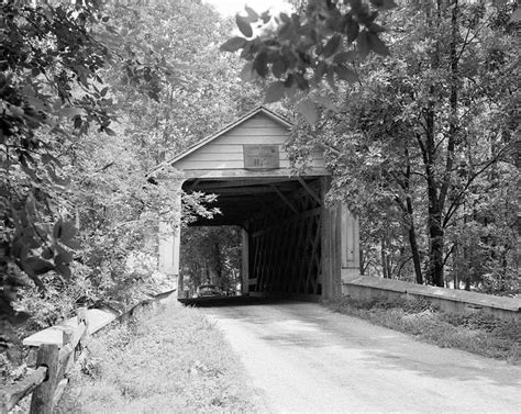 Historic Photo Ashland Covered Bridge Red Clay Creek Barley Mill