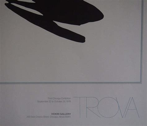 Ernest Trova Original Artist Poster Holkin Gallery Chicago 1978