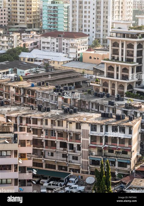 Architecture In Downtown Of Dar Es Salaam Tanzania East Africa In