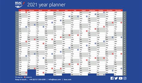 Started Planning For 2021 Bsacs Year Planner Is Now Available To