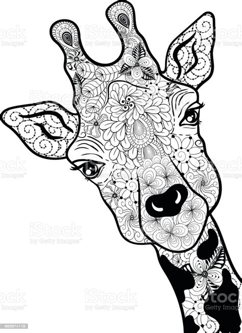You could also print the image. Giraffe Doodle Stock Illustration - Download Image Now ...