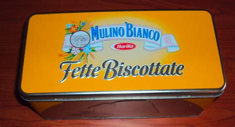 Scatola di latta fette biscottate Mulino Bianco ...