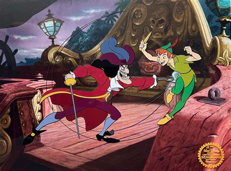 Disney Peter Pan Vs Captain Hook Limited Edition Sericel Auction