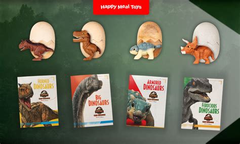 Horned Dinosaurs Camp Cretaceous Mcdonalds Happy Meal Mini Book 2 Mib