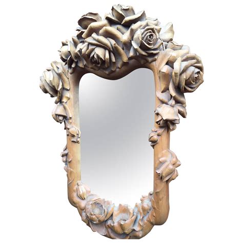I bought mine from before you glue the flowers onto the border, play around with your design. Masterly Carved Wood Art Wall Mirror Frame with Roses ...