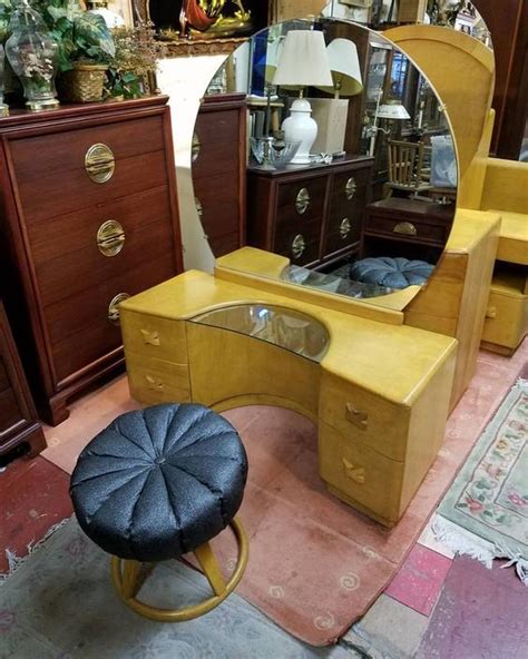 See more ideas about heywood wakefield, wakefield furniture, heywood. SOLD. Blonde MCM Vanity and Stool, a la Heywood Wakefield ...