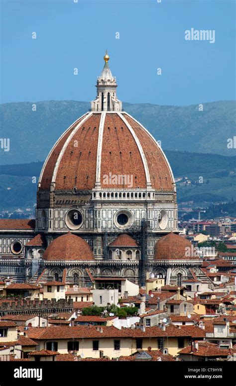 Dome Of The Duomo Florence Italy Stock Photo Alamy