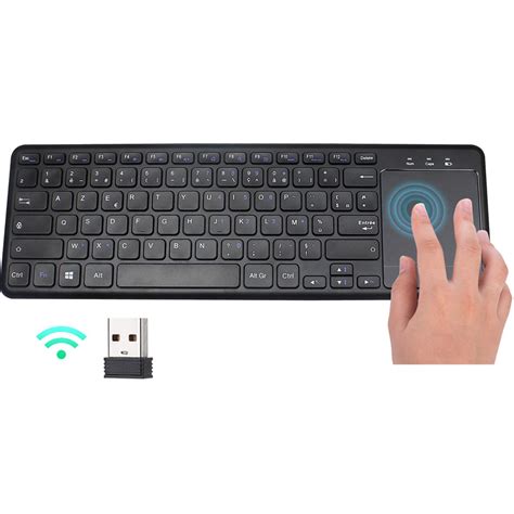 Wholesale 24g French Touch Control Keyboard Wireless Mute Comfortable