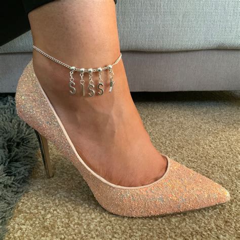 Sissy Anklet Cuckold Threesome Slut Swinger Lifestyle Sexy Wife Fetish Ankle Chain Jewellery