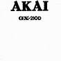 Owner's Manual Akai Gx 210d