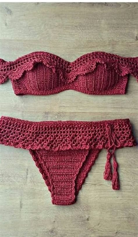 Crochet Swimwear Pattern Knit Swimwear Swimsuit Pattern Summer