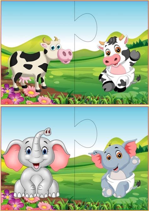 Puzzles infantiles para niños de 2 a 3 años-V | Puzzles infantiles