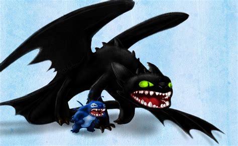 Stitch And Toothless By Arvata On Deviantart Toothless And Stitch
