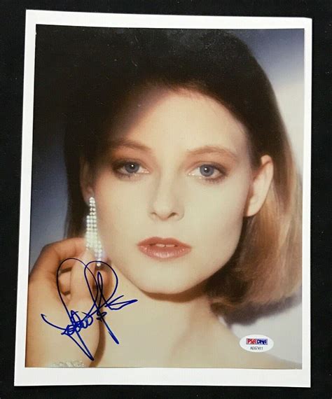 Coa Matching Holograms Jodie Foster Signed Autographed Glossy 8x10 Photo Collectibles