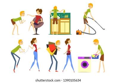 Easy Edit Vector Illustration Group Dancing เวกเตอรสตอก ปลอดคา