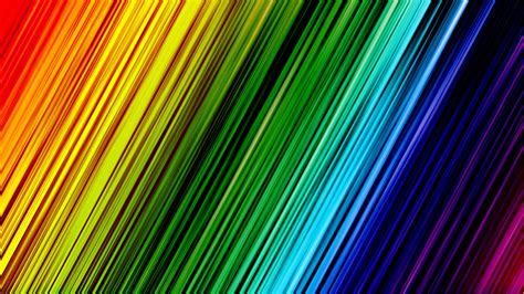 Rainbows Colorful Digital Art Lines Hd Wallpaper Wallpaper Flare