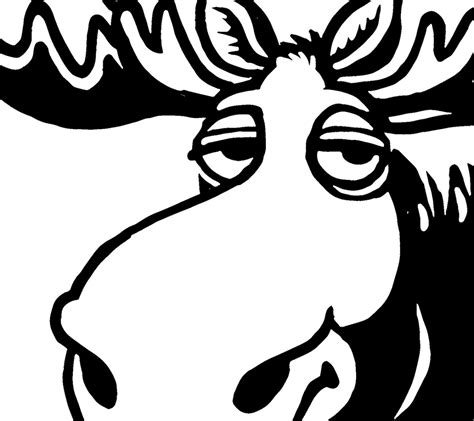 Moose Svg Cricut File Cute Moose Funny Clip Art Vector Etsy