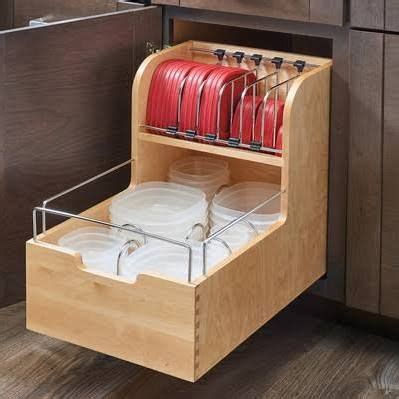 Remove the shelf inside the kitchen cabinet, if it has one, and install the kit hardware, which mounts to. convert kitchen cabinets to drawers - Google Search | Food storage containers organization ...