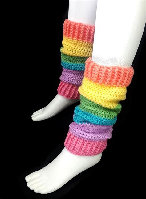Pastel Rainbow Leg Warmers Womens Leg Warmers Kawaii Leg Pastel