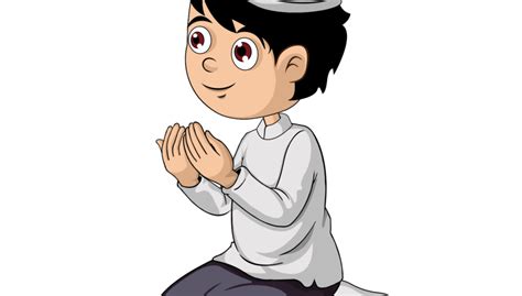 Gambar Kartun Anak Sedang Berdoa Cermin