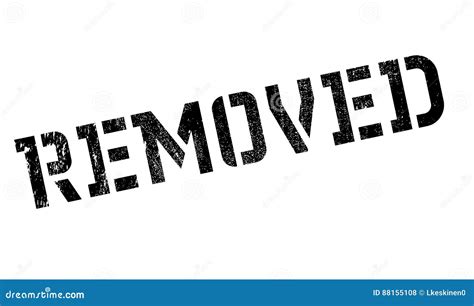 Removed Rubber Stamp Stock Illustration Illustration Of Exclude 88155108
