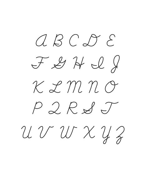 Script Alphabet Letters Photos Alphabet Collections