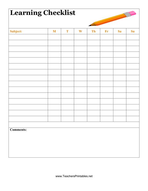 You could also check out table of contents examples to sum up what you have been taken through in this article. Download Student Checklist Template | Excel | PDF | RTF ...