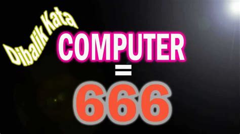 666 has the same pronunciation as 溜溜溜 in chinese. COMPUTER=666....(666 MEANING) - YouTube